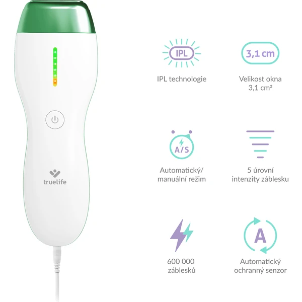 TrueLife odstraňovač chloupků  BELLE IPL E3 - Senzory - Obrázek ZO4D300401
