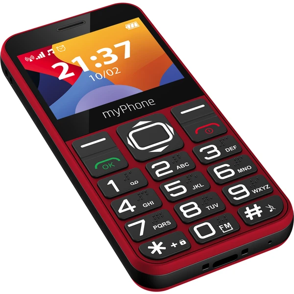 myPhone Halo 3 Senior s nabíjecím stojánkem červený - Mobilní telefony - Obrázek ZORE300401