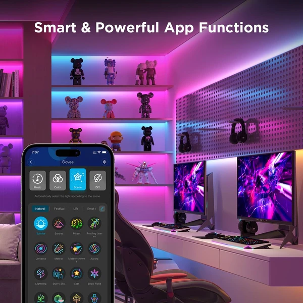 Govee WiFi RGBICW Smart PRO LED pásek 3m Matter - extra odolný - LED pásky - Obrázek ZPKK000K01