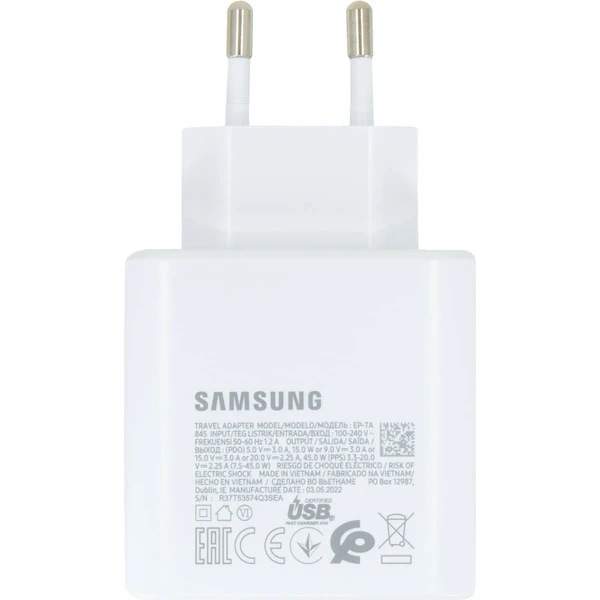Samsung Quickcharge USB-C 45W nabíječka bílá (Bulk) - Nabíječky - Obrázek ZPM6000601