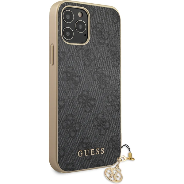 Guess 4G Charms kryt iPhone 12/12 Pro 6.1" šedý - Pouzdra - Obrázek ZPRN500301