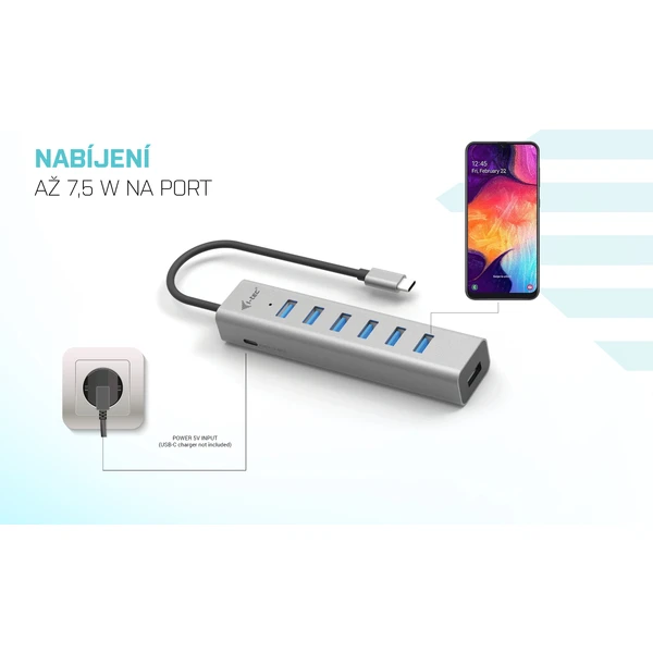 i-tec USB-C Charging Metal HUB 7 Port - USB huby - Obrázek ZPUG100501