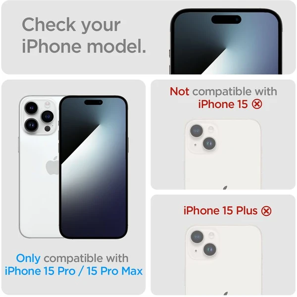 Spigen Glass tR Optik 2 Pack skla iPhone 16 Pro/16 Pro Max/15 Pro/15 Pro Max/14 Pro/14 Pro Max - Ochranné folie a skla - Obrázek ZQ09000601