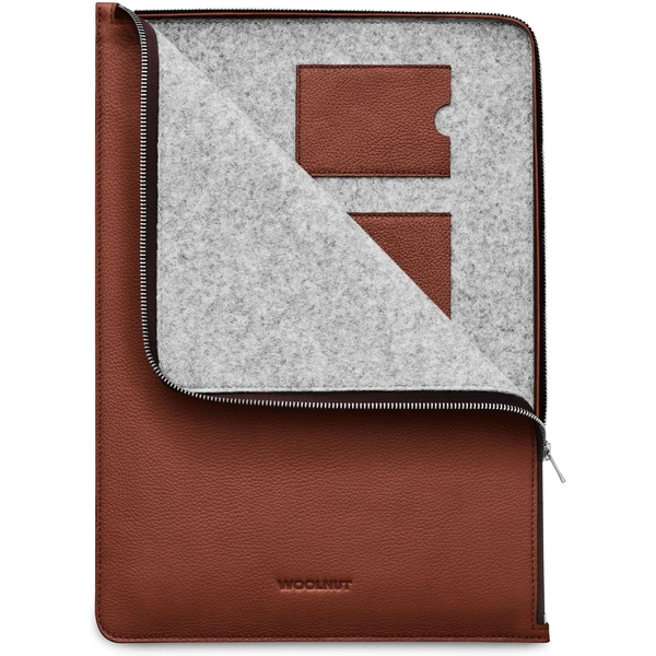 Woolnut Leather Folio kožené pouzdro MacBook Air 15" hnědé - Pouzdra - Obrázek ZQJI000K01