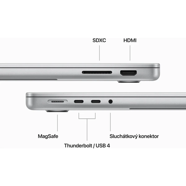 Apple MacBook Pro 14" / M3 / 8GB / 512GB / stříbrný - Notebooky - Obrázek ZTC0000L01