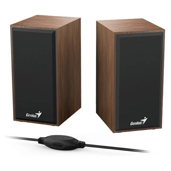 Genius SP-HF180 dřevěné reproduktory 2.0 hnědé - Reproduktory - Obrázek ZTMK300401