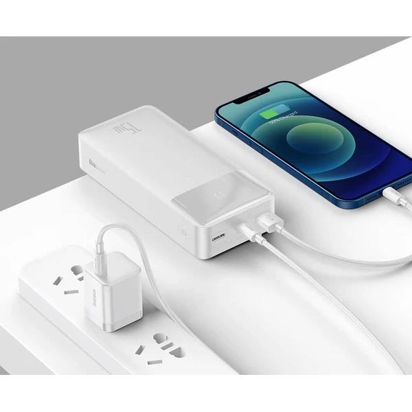 Baseus Bipow powerbanka 30000mAh bílá - Powerbanky - Obrázek ZTTL000K01