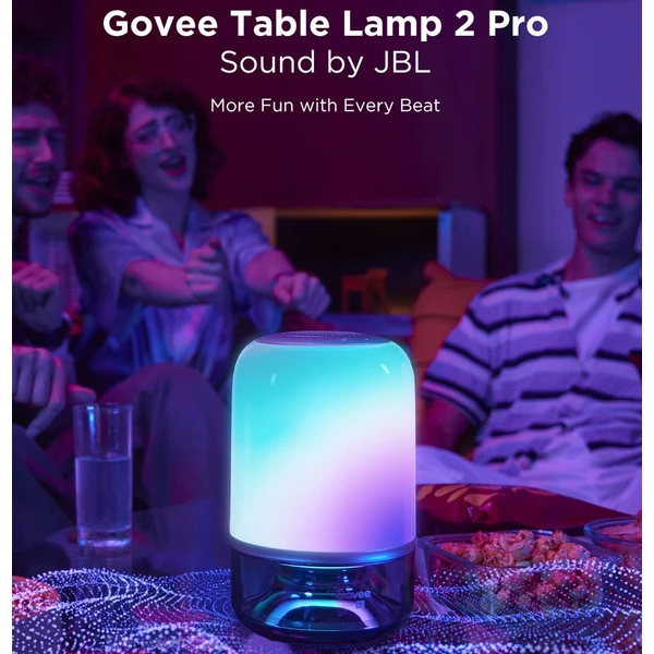 Govee Table Lamp 2 RGBW Akumulátorová lampa s reproduktorem - zvuk od JBL - Chytré lampičky - Obrázek ZU3L000K01