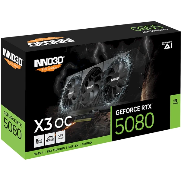 INNO3D NVIDIA GeForce RTX 5080 X3 16GB GDDR7 - Grafické karty - Obrázek ZUNH000K01