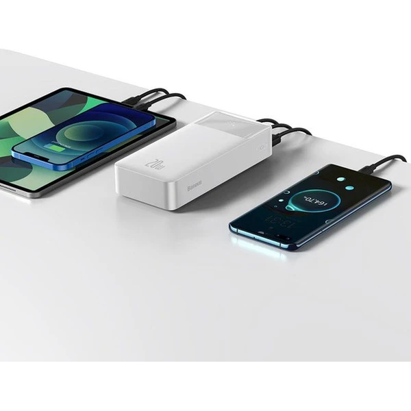 Baseus Bipow powerbanka 30000mAh bílá - Powerbanky - Obrázek ZUTL000K01