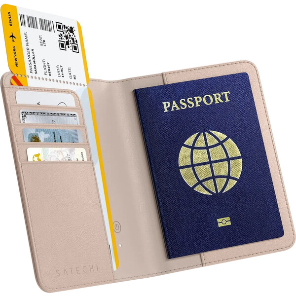 Satechi FindAll Passport Cover lokátor růžový Růžová