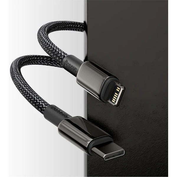 Baseus Tungsten Gold USB-C/Lightning napájecí kabel 20W 2m černý - Kabely a redukce - Obrázek ZVKGF00101