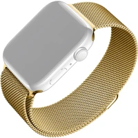 FIXED Mesh Strap síťový nerezový řemínek Apple Watch 38/40/41mm zlatý - Řemínky