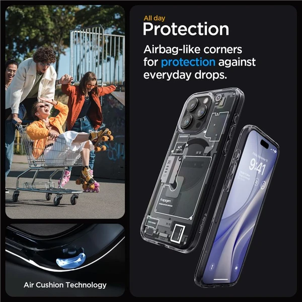Spigen Ultra Hybrid MagFit kryt iPhone 15 Pro zero one - Pouzdra - Obrázek ZWU8000601