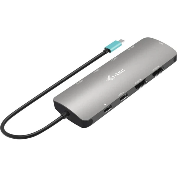 i-tec USB-C Metal Nano 2x HDMI dokovací stanice + nabíječka - Dokovací stanice - Obrázek ZX6K000K01