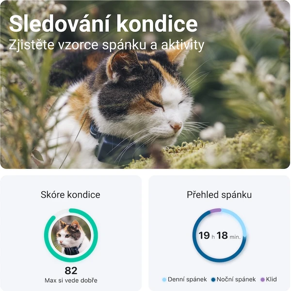 Tractive GPS CAT Mini tracker polohy a aktivity pro kočky tmavě modrý - GPS moduly - Obrázek ZXX2000701