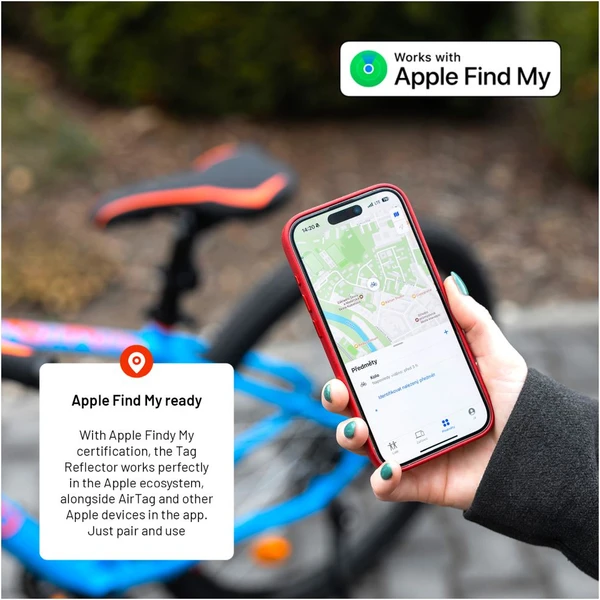 FIXED Tag Reflector Smart Tracker lokátor na kolo s podporou Apple Find My černý - Lokátory - Obrázek ZYM5000J01