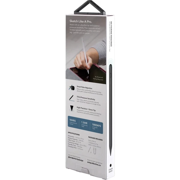 UNIQ PIXO magnetický stylus pro iPad černý - Stylusy - Obrázek ZYSV000501