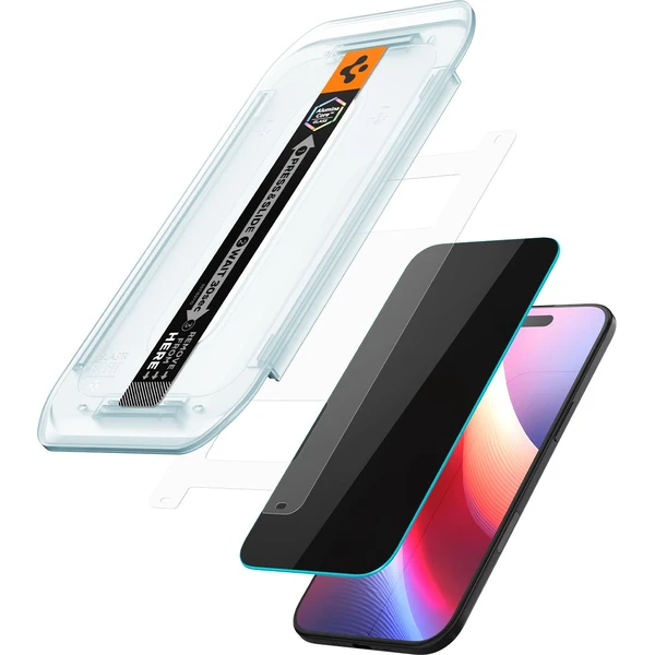 Spigen Glass tR EZ Fit Pro HD (Privacy) sklo iPhone Air - Ochranné folie a skla - Obrázek ZZGH000K01