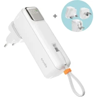 Epico UltraPack 2v1 5000mAh cestovní powerbanka a síťový adaptér bílá - Powerbanky
