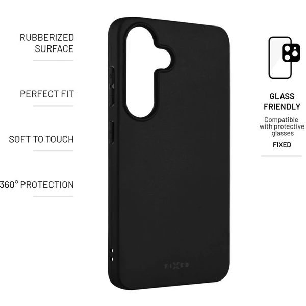 FIXED Story silikonový kryt Samsung Galaxy S25 černý - Pouzdra - Obrázek a03314617d354dddbdea473c375beabc