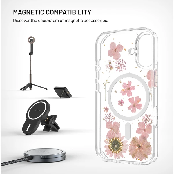 FIXED MagBloom kryt s MagSafe Apple iPhone 16 Pink Blossom - Pouzdra - Obrázek a04bbd56a1ff48d4b5d05b4d99fbc3fb