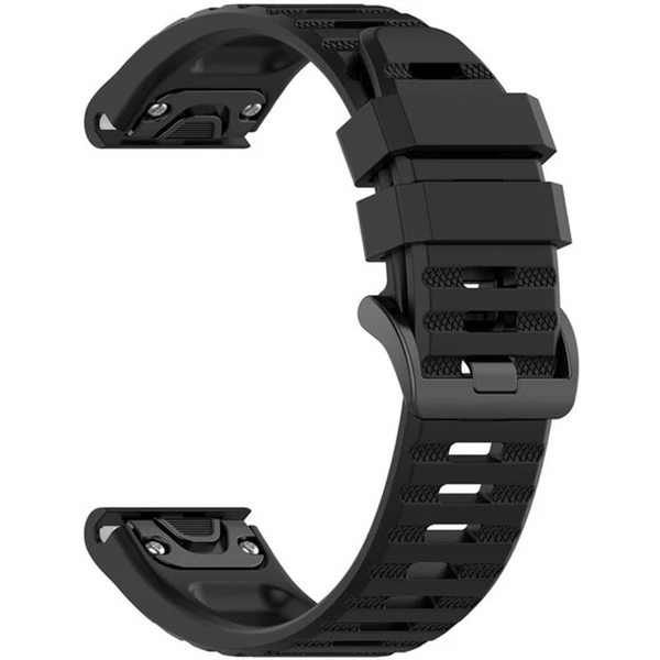 FIXED Silicone Strap řemínek pro Garmin QuickFit (26mm) černý - Řemínky - Obrázek a04c8765b06b40cfaf3618becf4e1fe9