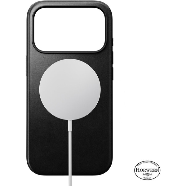 Nomad Modern Leather (Horween) MagSafe kožený kryt iPhone 18 Pro Black - Pouzdra - Obrázek a06c928c1f464b0ba3b7d11d068efbc9