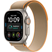 Apple Watch Ultra 4 49mm Přírodní titan s pískovým Trailovým tahem S/M - Chytré hodinky