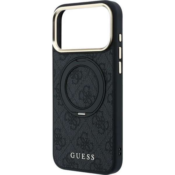 Guess PU 4G Ring Stand MagSafe kryt iPhone 18 Pro Max černý - Pouzdra - Obrázek a08c58c2d6054971808b5e6001da06ed