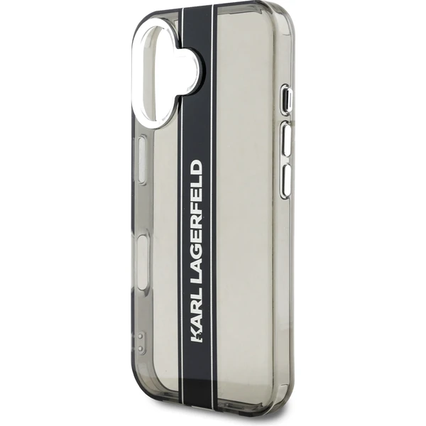 Karl Lagerfeld IML Stripe Logo kryt iPhone 16 černý - Pouzdra - Obrázek a0aa45959f2f432f8e89eea9e0c14073