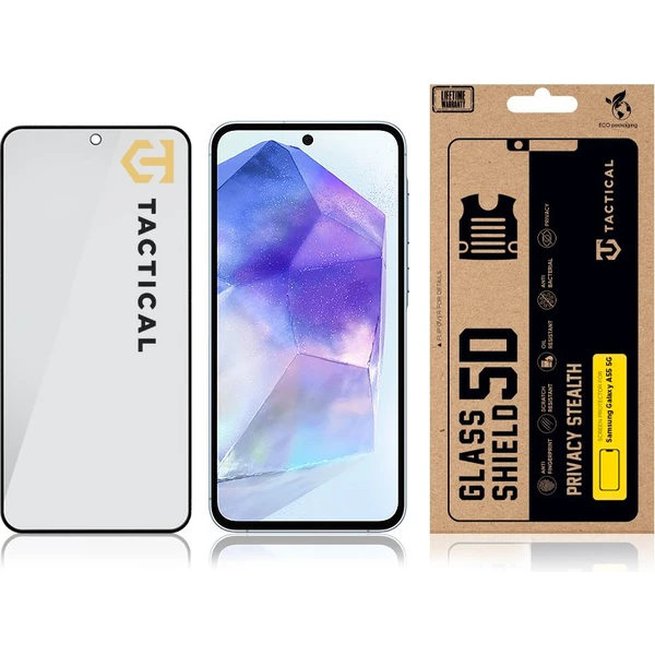 Tactical Glass Shield Privacy Stealth 5D sklo Samsung Galaxy A55 5G černé - Ochranné folie a skla - Obrázek a0ab93a5ffeb4f0daac0a99076dcdad3