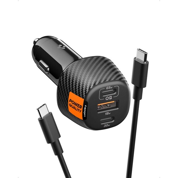 Spigen Essential nabíječka do auta (113W) černá (EV1133)