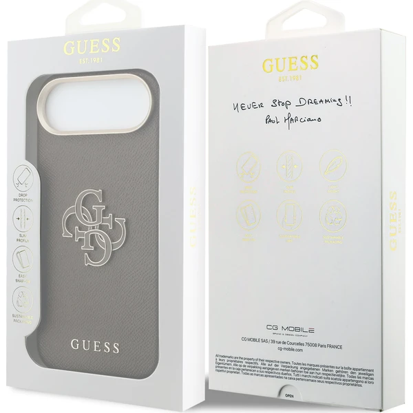 Guess PU Resin Logo kryt iPhone Air hnědý - Pouzdra - Obrázek a0b9b2f1f2b64b759dfce229427c1b6b
