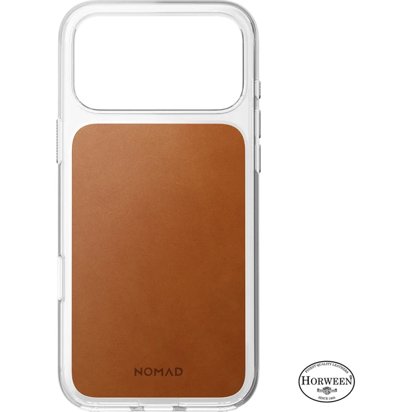 Nomad Clear Leather (Horween) MagSafe kryt iPhone 18 Pro Max Saddle - Pouzdra - Obrázek a0dfa111dfef40639155ebc16fa32cbe