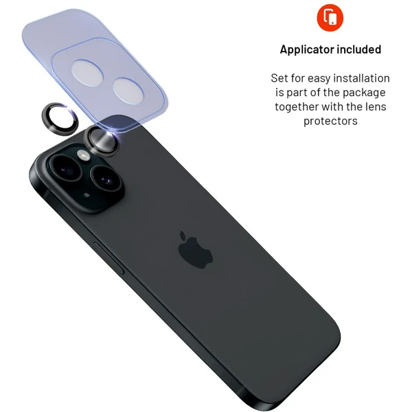 FIXED Sapphire Camera Glass ochranná skla Apple iPhone 15/15 Plus černá - Ochranné folie a skla - Obrázek a0fe92c5523b4119967d43798d65e394
