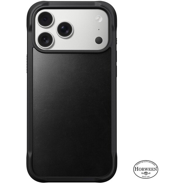 Nomad Rugged Leather Case (Horween) MagSafe kožený kryt iPhone 17 Pro Max Black