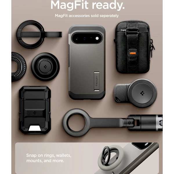 Spigen Tough Armor MagSafe kryt Google Pixel 11 gunmetal - Pouzdra - Obrázek a11d9131dea74f248f6d910201cdc795