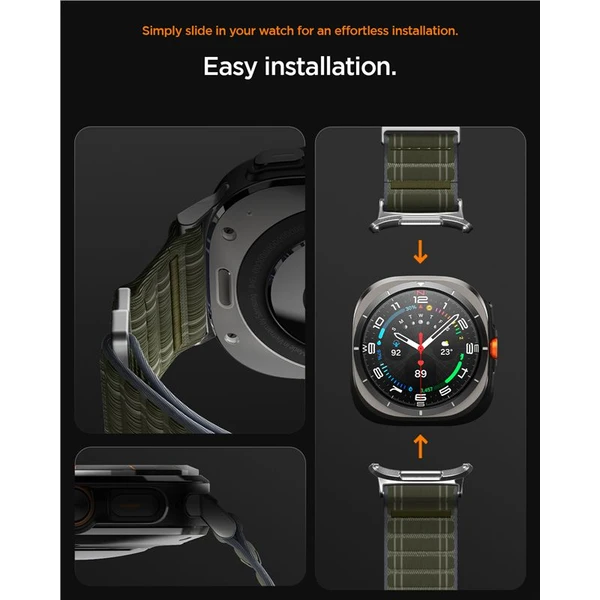 Spigen Fabric Band řemínek (hook-and-loop) Samsung Galaxy Watch Ultra 47mm zelený - Řemínky - Obrázek a12060e309a54c90afcf7c30c7b52c28