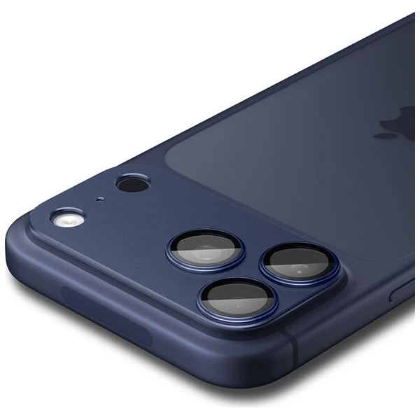 Spigen Glass tR EZ Fit Optik Pro XL sklo na fotoaparát iPhone 17 Pro Max tmavě modré - Ochranné folie a skla - Obrázek a124049a113b4ee69638dfeb9fafd844