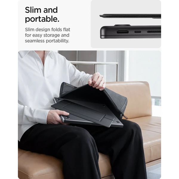Spigen Slim Fold Laptop Stand LD201-S7 stojánek černý - Stojánky - Obrázek a1371495900741c6a91f68745eed113b