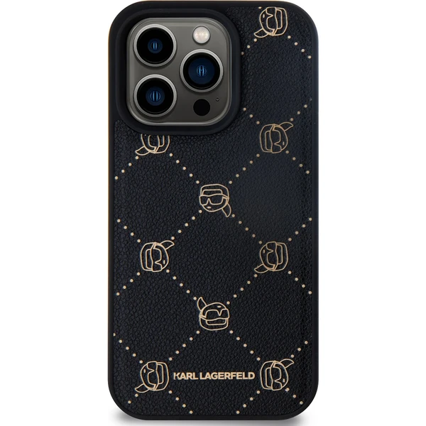 Karl Lagerfeld PU Karl Heads Pattern Magsafe zadní kryt pro iPhone 15 Pro Max černý - Pouzdra - Obrázek a15232c06f64496b8323da553de50650