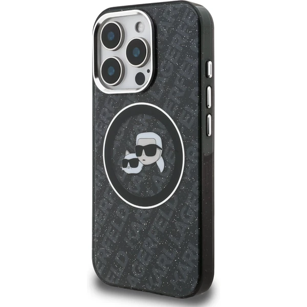 Karl Lagerfeld IML K&CH Heads Repeated Logo MagSafe kryt iPhone 15 Pro černý - Pouzdra - Obrázek a15445318f954b69ba688e70fa5d9538