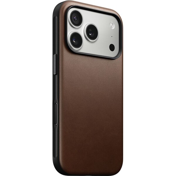 Nomad Modern Leather Case MagSafe kožený kryt iPhone 17 Pro Brown