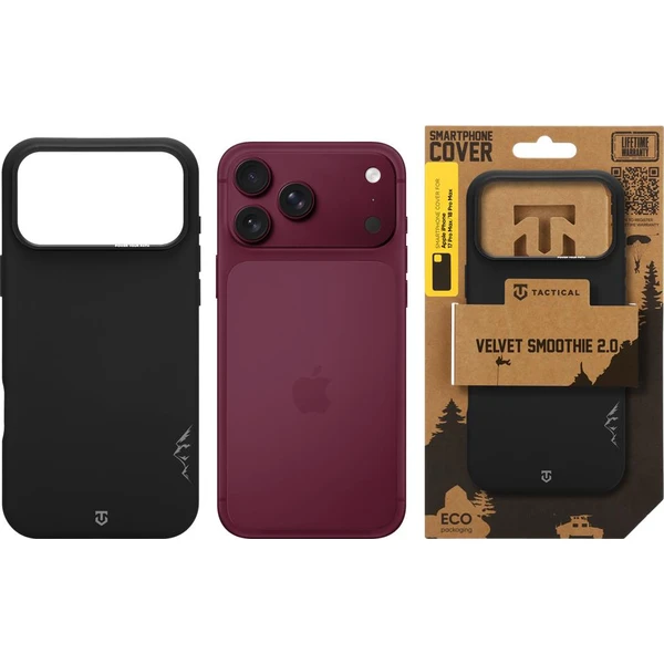Tactical MagForce Velvet Smoothie 2.0 MagSafe kryt Apple iPhone 17 Pro Max/18 Pro Max Asphalt - Pouzdra - Obrázek a17e00306dde404487efdfc65c5b207f