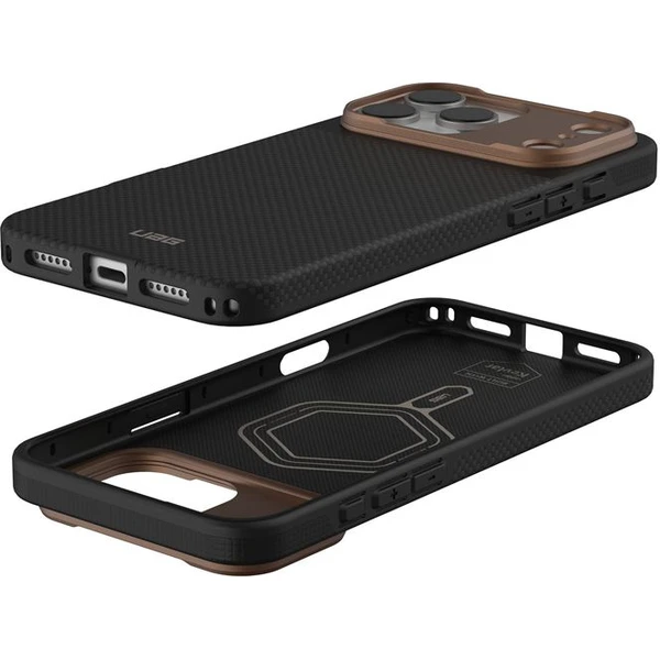 UAG Fibr Armr MagSafe kryt iPhone 17 Pro Max kevlar černý/bronzový - Pouzdra - Obrázek a1850bf9c46a482db279c247d02f448d