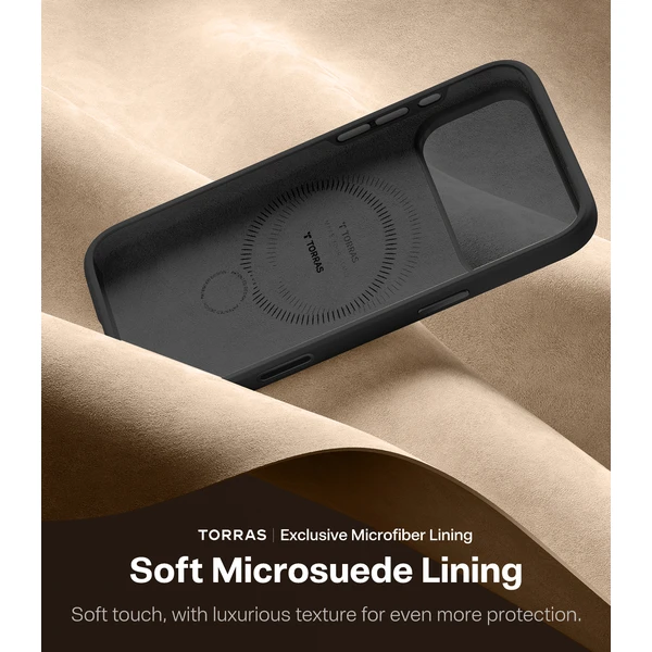 Torras Ostand Q3 Silicone MagSafe kryt iPhone 17 Pro Max obsidian black - Pouzdra - Obrázek a19648711c4240caaf5f4f1c9f865407