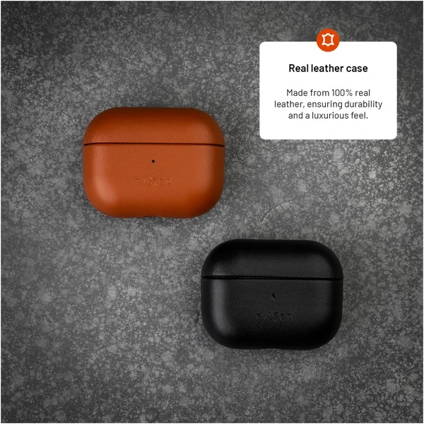 FIXED PodsLeather kožené pouzdro pro Apple AirPods 3 černé - Pouzdra - Obrázek a1a72cb899944a2496c53e748f030155