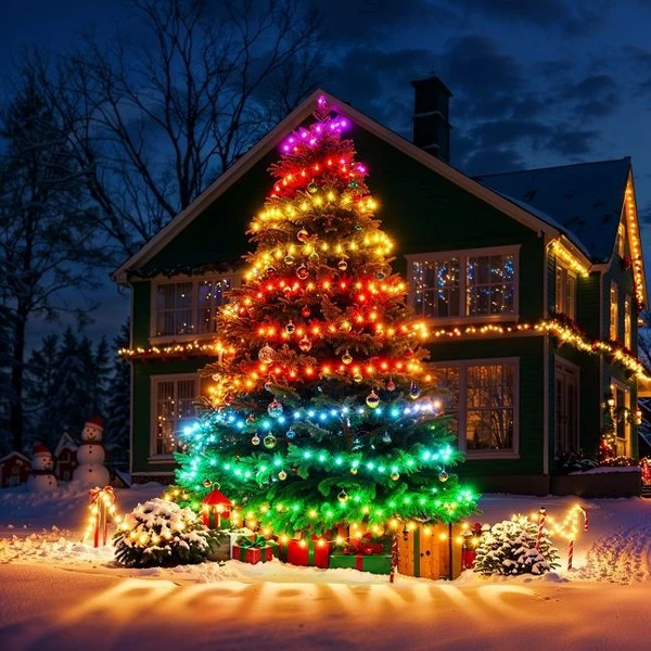 Govee RGBW Matter osvětlení pro vánoční stromek, 20m, 200 LED žárovek - Chytrá osvětlení - Obrázek a1ed4bc305674baa8a7feb79dac5526b