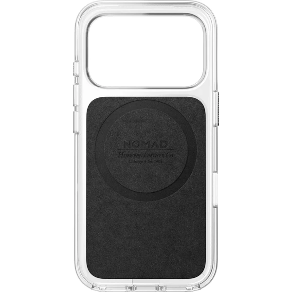 Nomad Clear Leather (Horween) MagSafe kryt iPhone 17 Pro/18 Pro Saddle - Pouzdra - Obrázek a1f5c924a56d41efa092cfe04d21639a